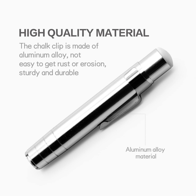 2 Packs Aluminum Alloy Chalks Holder, For Chalkboard Teacher'S Chalk