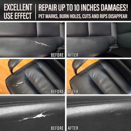 ARCSSAI Schwarz Leder und Vinyl Reparatur Restorer Ihrer Möbel, Autositze, Sofa, Jacke, Geldbörse, Gürtel, Schuhe, Bonded, Pu Leder