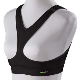 Bravity Women Anti-Wrinkle Cleavage Sleep Bra/Seamless & Adjustable Black Size X-Large