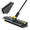 Scrub Brush with Long Handle, Floor Scrub Brush Squeegee Broom