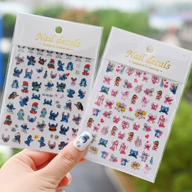 [Overseas] Children's nail stickers, character nail stickers, nail materials, 3D soft stickers, nail decoration stickers, etc. Self-folding XZ-D13 05/Corrugated packaging 50ea