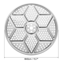 uxcell Stainless Steel Steamer Rack, 15.7 Inches Pot Steaming Tray Thicken Pressure Cooker Canning Racks for Steamer Cookware Pressure Cooker, Silver Tone