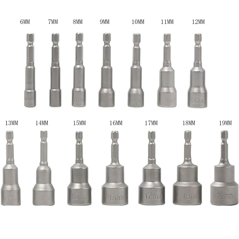 Set of 14, Socket Bit, Impact Socket, Socket for Impact