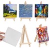 Mini Wooden Easel, 20 Pieces Small Wooden Easel, Mini Stand