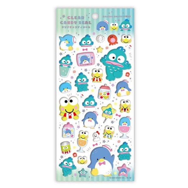 K Company Sanrio Characters Clear Candy Sticker 603021 Hangyodong Kerokeloppi
