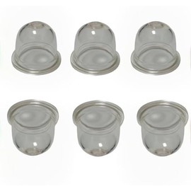(6/Pack) 0057003 0057004 Carburetor Primer Bulb Replacement for Homelite Echo Stihl Robi Zama Primer Pouland 561635001 A01195A 0058001 12538108660, Transparent