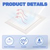 PATIKIL 14x14 Inch Plastic Ventilation Grille, Adjustable Outlet Air Vent