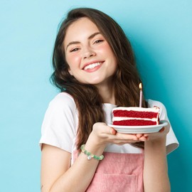 Birthday Gifts for Girls Birthday Bracelet for Women Sweet Heart Bracelet Natural Gemstone Bracelet Happy Birthday Bracelets Gifts for Girls