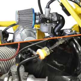 HOLATO PZ19 Carburetor Carb Air Filter Throttle Handle Grips Cable for 50cc Black