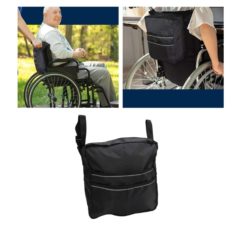 Wheelchair Backpack Oxford Cloth Large Capacity Versatile Adjustable Wheelchair Bag