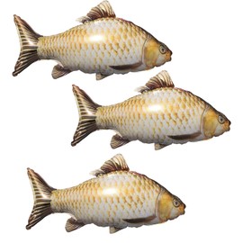 Pack of 3 Koi Fish Balloons, Inflatable Animal Balloons, Animals 33 Inch Large, Koi Fish Foil Balloons for Parties
