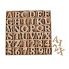 Letters Numbers Set 360 Pieces Alphabet A-Z + 0-9 Cardboard