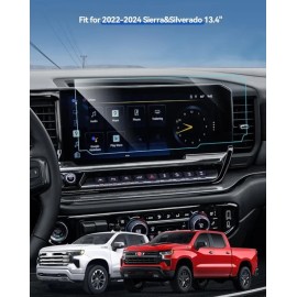 Unbranded 2-Pack Silverado Screen Protector for 2022-2025 GMC Sierra Protector Film 13.4in