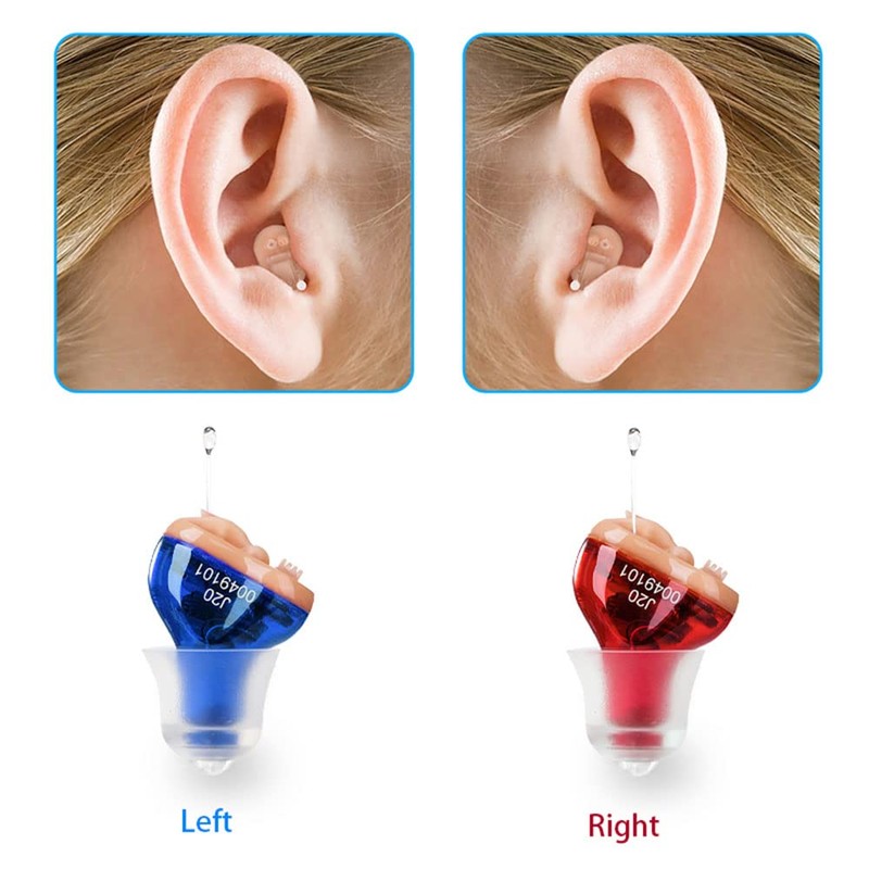 Hearing Aids, Hearing Amplifier, CIC Hearing Amplifiers for Seniors Battery