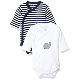 Schnizler Unisex Baby Bodysuits Whale Design - Pack of 2 - 56