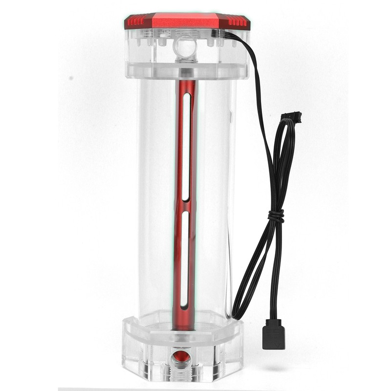 Water Cooling Tank Symphony RGB Lighting Effect Transparent Hex Computer