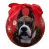 Boxer Christmas Ornament Shatter Proof Ball