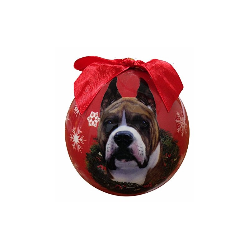 Boxer Christmas Ornament Shatter Proof Ball