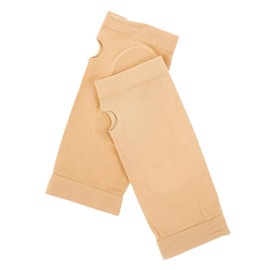 WHAMVOX 1Pair Wrist Compression Sleeve for Injury Soft Abrasion Support Gloves for Sports Protection Carpal Tunnel Relief Skin Tone Color Comfortable Fit for Ambidextrous Use