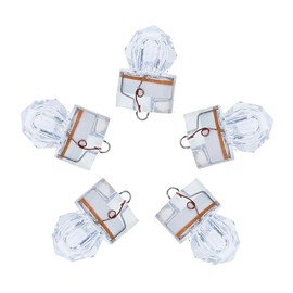 Dr.Fish 5PCs LED Fishing Lure Bait Attractant Deep Drop Light Trolling Rig Water Trigger Deep Sea Ice Fishing Underwater Freshwater Saltwater Halibut Tuna Bass White