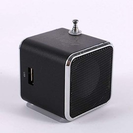 Hipipooo Bluetooth Speaker Mini Speaker Music Player Portable FM Radio Stereo Pc Mp3 Multiple To Select Support Micro SD Tf Usb DISK (black)