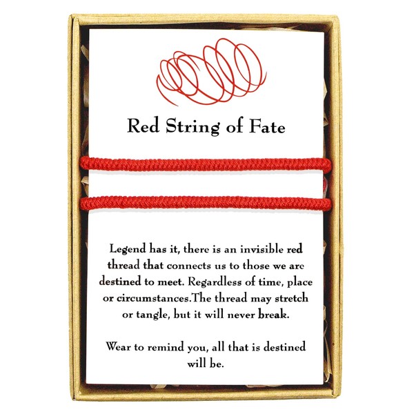 Knitted Colors Red String of Fate Bracelets Christmas Handmade Kabbalah