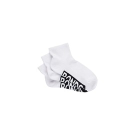 Bonds Women s Logo Quarter Crew Socks, White (3 Pack), 3-8 / Medium