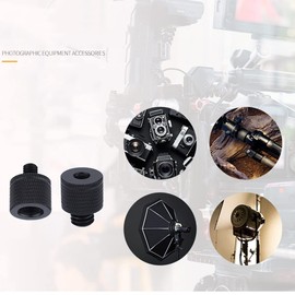 2pcs 3/8 to M6 M8 M10 M12 Camera Screw Tripod Base Connector Fixed Mount Conversion Screw for SLR Camera Photography Accessories 3/8 Female to M6 M8 M10 M12 Male Quick Release Screw