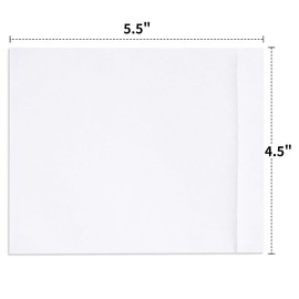 4.5'' X 5.5'' Packing List Envelopes Clear Self-Adhesive Top Loading Mailing Packing List Pouches Shipping Label Envelopes Clear Mailing Label Pouch (200 Packs)