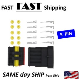 UN brand replacement 5 pin / 5 position automotive connector part - 5-pin // 5 wire