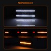 ADIIL 2PCS Smoked Switchback LED Front Parking Light Signal Light