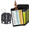 ZWOOGYM Golf Club Distance Range Maps with Holder, Writeable on