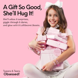 HAPPY LOLLI Gift for Tween & Teen Girls–8 Fun Gifts with Tasks and Empowering Cards-Great for Birthdays & Christmas