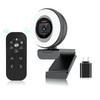 Angetube Webcam with Ring Light, 1080P 60FPS Camera for PC