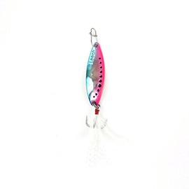 Leech Flutter Spoon, 1/4oz, Size 8, Rainbow