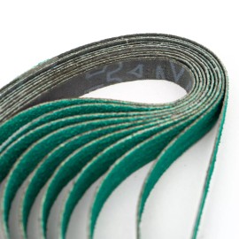 Vertech 1/2” x 18” - 60 Grit Zirconia Sanding Belt for Air Sanders (20 Pack)