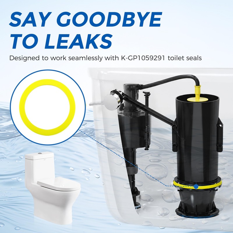 5 Pack GP1059291 Canister Flush Valve Seal Replacements For Kohler