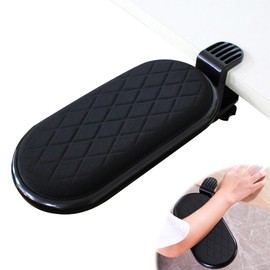 Arm Rest Desk, Armrest Cushion, Computer Desk Extension, Desk Gadgets for Attaching to Armrest or Desk, 180° Adjustable, Relax Shoulder Muscle, Black