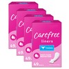 Carefree Panty Liners for Women, Thong Liners, Unwrapped, Unscented |