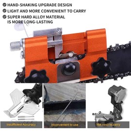 Unbranded Chainsaw Sharpener Jigs Sharpening Tool Kit for 12-20in Chain Saw/Electric Saws