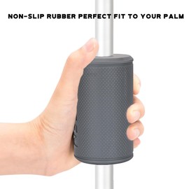 Hikeen Thick Bar Dumbbell Grips,Non Slip Hard Rubber Barbell Grips,Grips for Weight Lifting, Muscle Building-2.75" Outer Diameter