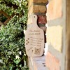 Dekolando Cat Decoration Sign "Alles Doof" (Egyptian Mau Cat)