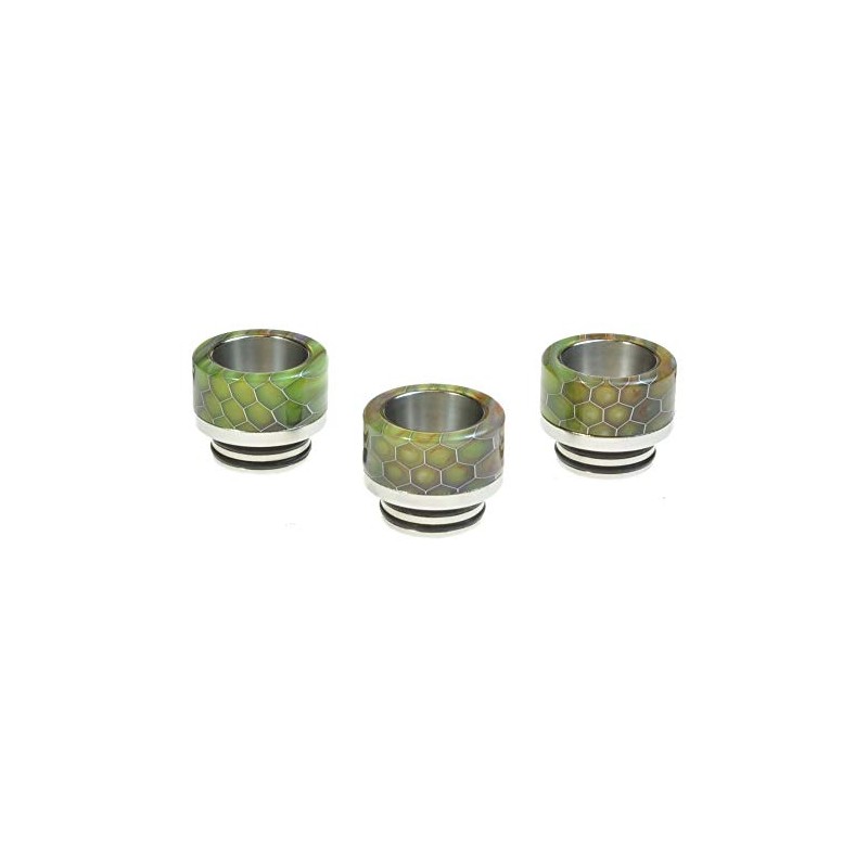 Armerah Snakeskin Taper 810 Drip Tip eCig Mouthpiece Short/Wide Resin/Steel