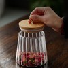 TINGJUNN Glass Coffee and Tea Jar, Airtight Glass Jar ,