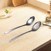 HRLORK Slotted Spoon Large 12.8inch/32.5cm Stainless Steel Cooking Spoons Cooking