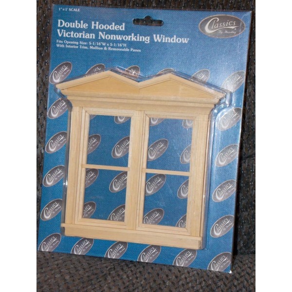 Handley Dollhouse Miniature Double Victorian Window Non Working 1:12 one