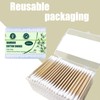 1000pcs Bamboo Cotton Swabs Double Round Cotton Buds with Wooden(5