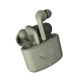 Fresh 'n Rebel Twins Fuse True Wireless In-Ear Bluetooth Headphones with Tip with Voice Assistant, Touch Control and Built-in Microphone, 30 Hours Playtime (Dried Green)