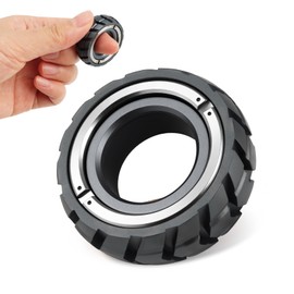 Fidget Slider Fidget Toy Fidget Toy Ring Killing Time Stress Relief Stress Relief Toy Adult Desk Toy Gift Gift Christmas Aluminum (Black)