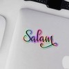 Holographic Decal Stickers of Salam Muslim Premium Waterproof Vinyl Decal